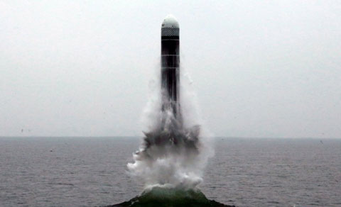 北朝鮮が発射した北極星3号